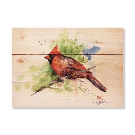 WILE E. WOOD 15 x 11 in. Crousers Cardinal Wood Art WI87074
